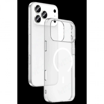 MARSİLYAN™-  Apple İphone 18 Pro Combo Sert Şeffaf Magsafe Kapak - Şeffaf