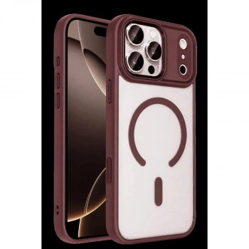 MARSİLYAN™-  Apple İphone 18 Pro Max Terea Magsafe Kapak - Bordo