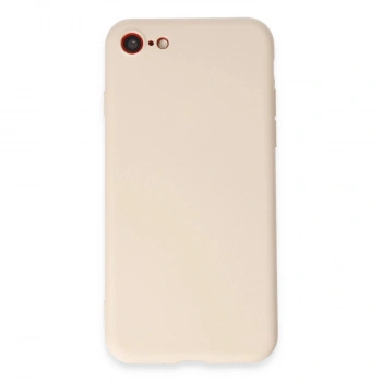 MARSİLYAN™- Apple İphone 7 Kılıf First Silikon - Krem