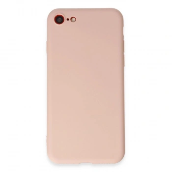 MARSİLYAN™- Apple İphone 7 Kılıf First Silikon - Pudra