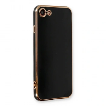 MARSİLYAN™- Apple İphone 7 Kılıf Volet Silikon - Siyah