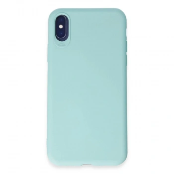 MARSİLYAN™- Apple İphone X Kılıf First Silikon - Turkuaz