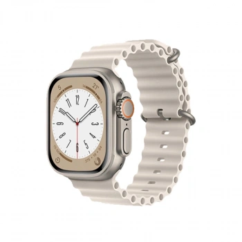 MARSİLYAN™- Apple Watch 38mm Ocean Kordon - Krem
