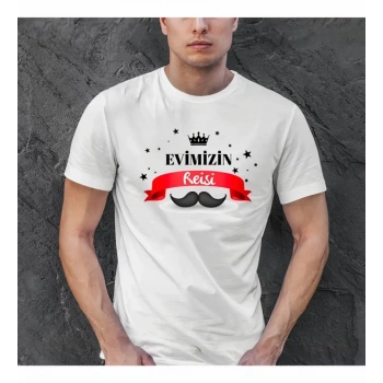 MARSiLYAN- Babalar Günü Baskılı T-shirt - Beyaz