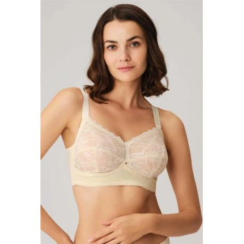 MARSiLYAN-  Balenli Desteksiz Dolgusuz Toparlayıcı Dantelli Küçültücü Sütyen