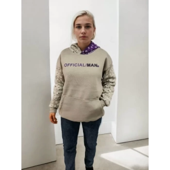 MARSiLYAN- Baskılı Kapüşonlu Sweatshirt