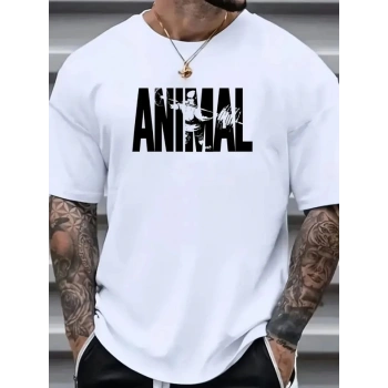 MARSiLYAN- Baskılı Oversize Bisiklet Yaka T-shirt - Beyaz