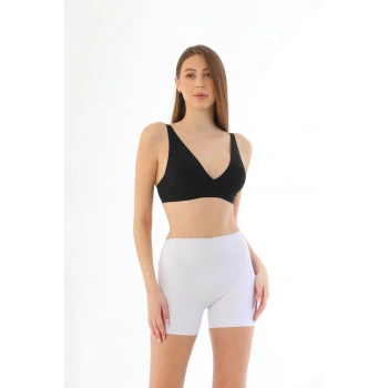 MARSiLYAN-  Beyaz MI 2703 Lazer Kesim İz Yapmaz Hayalet Boxer