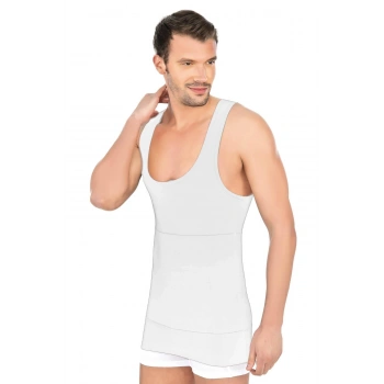 MARSiLYAN-  Beyaz MI Emay 1400 Modal Cotton Erkek Atlet Korse