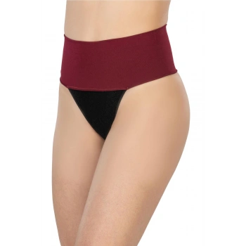 MARSiLYAN-  Bordo MI 2048 Seamless Çift Renk String Korse