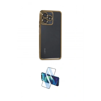 MARSİLYAN™- C53 Kılıf Vadi Minimal - Siyah 3D Antistatik Cam Ekran Koruyucu