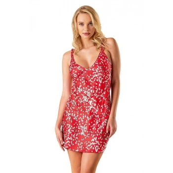 MARSiLYAN-  Desenli Saten Gecelik 8145