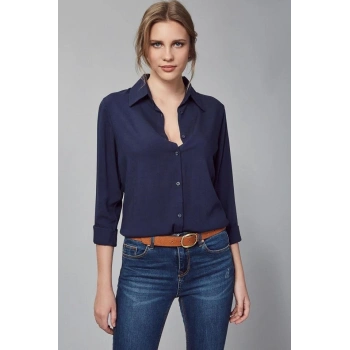 MARSiLYAN- Dokuma Viskon Kumaş Efsane Gömlek