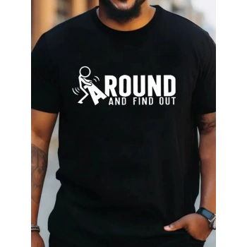 MARSiLYAN- Erkek Around Baskılı Süprem T-shirt