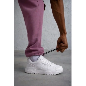 MARSiLYAN- Erkek Baggy Alt Eşofman - Gül Kurusu