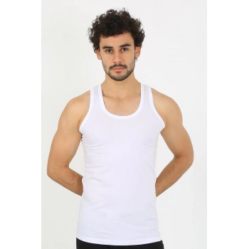 MARSiLYAN- Erkek Beyaz Ribana Atlet