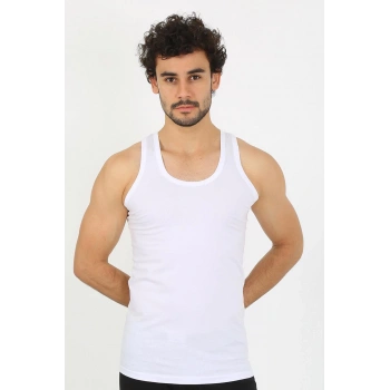 MARSiLYAN- Erkek Beyaz Ribana Atlet