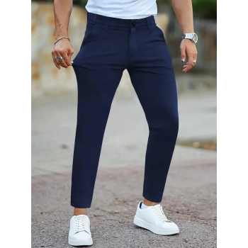 MARSiLYAN- Erkek Cepli Slimfit Atlas Pantolon