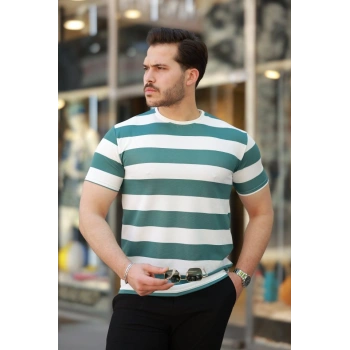 MARSiLYAN- Erkek çift Renk Pamuklu örme Kumaş Kısa Kollu T-shirt