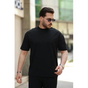 MARSiLYAN- Erkek Kısa Kollu Basic Oversize Tshirt