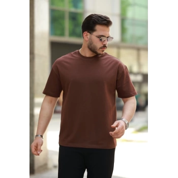 MARSiLYAN- Erkek Kısa Kollu Basic Oversize Tshirt