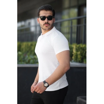 MARSiLYAN- Erkek Kısa Kollu Yakalı Tişört