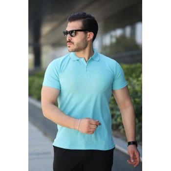 MARSiLYAN- Erkek Kısa Kollu Yakalı Tişört