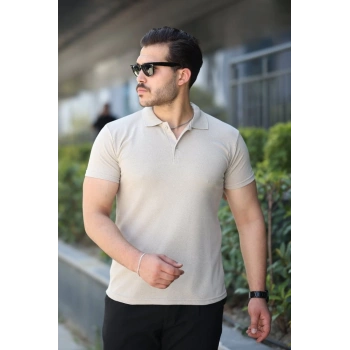 MARSiLYAN- Erkek Kısa Kollu Yakalı Tişört