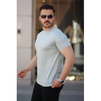 MARSiLYAN- Erkek Mini Jakarlı Kısa Kollu Tshirt