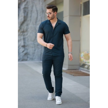 MARSiLYAN- Erkek Ottoman Kumaş Pantolon Gömlek Takım