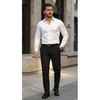 MARSiLYAN- Erkek Saten Klasik Gömlek