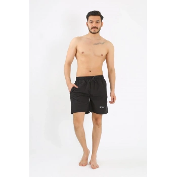 MARSiLYAN- Erkek Siyah Deniz Şortu