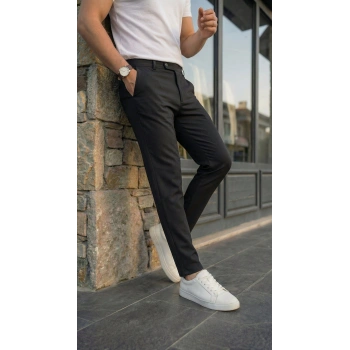 MARSiLYAN- Erkek Slim Fit Likralı Bilek Boy Dilli Kumaş Pantolon