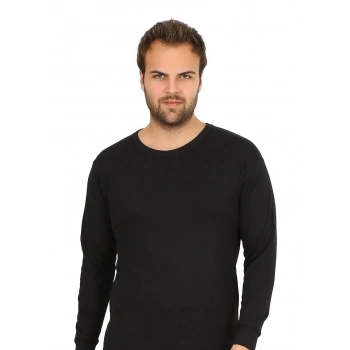 MARSiLYAN- Erkek Termal Üst Kışlık İçlik Siyah