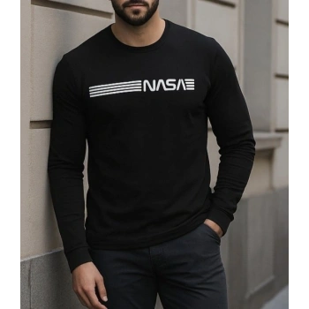 MARSiLYAN- Erkek Uzun Kollu Bisiklet Yaka Viskon Sweat