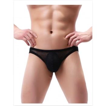 MARSiLYAN-  Fantezi Arkası Açık Seksi File Erkek Kilot ( PEDSİZ ) TG2710130