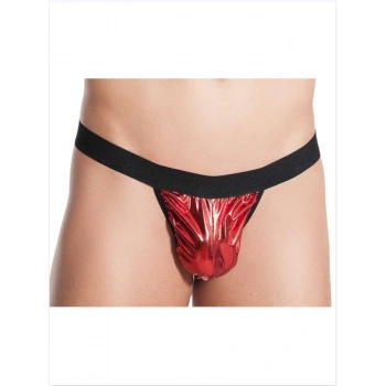 MARSiLYAN-  Fantezi Kırmızı Lame Seksi Erkek String - Tanga TG274590
