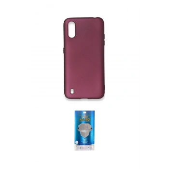 MARSİLYAN™- Galaxy A01 Kılıf Kozmos Yansıma Özel Seri - Şeffaf Royal Nano Ekran Koruyucu