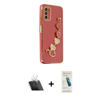 MARSİLYAN™- Galaxy A03S Kılıf Nova Işık Prime - Şeffaf Pasifik Cam Ekran Koruyucu + Kamera Lens Koruma Cam - SF