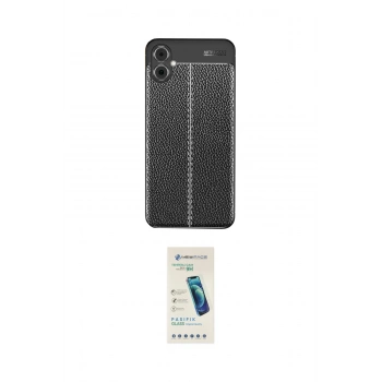 MARSİLYAN™- Galaxy A05 Kılıf Doruk Klasik Özel Seri - Şeffaf Pasifik Cam Ekran Koruyucu