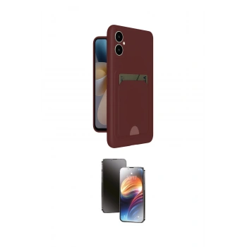 MARSİLYAN™- Galaxy A05 Kılıf Vadi Çizgi Prime - Siyah 3D Antistatik Mat Seramik Nano Ekran Koruyucu