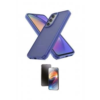 MARSİLYAN™- Galaxy A05S Kılıf Atlas Form - Siyah 3D Antistatik Mat Seramik Nano Ekran Koruyucu