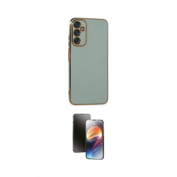 MARSİLYAN™- Galaxy A05S Kılıf Yankı Serisi - Siyah 3D Antistatik Mat Seramik Nano Ekran Koruyucu