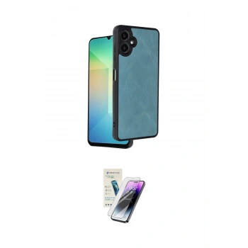 MARSİLYAN™- Galaxy A06 Kılıf Kıvılcım Işık Serisi - Şeffaf Pasifik Cam Ekran Koruyucu