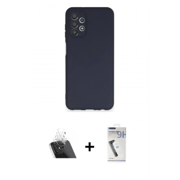 MARSİLYAN™- Galaxy A13 4G Kılıf Kozmos Yansıma Özel Seri - Şeffaf Uv Polymer Nano Ekran Koruyucu + Kamera Lens Koruma Cam - SF