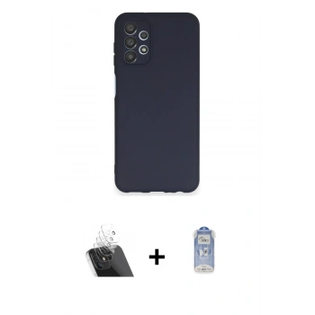 MARSİLYAN™- Galaxy A13 4G Kılıf Kozmos Yansıma Özel Seri - Siyah Joko Magic 5D Cam + Kamera Lens Koruma Cam - SF
