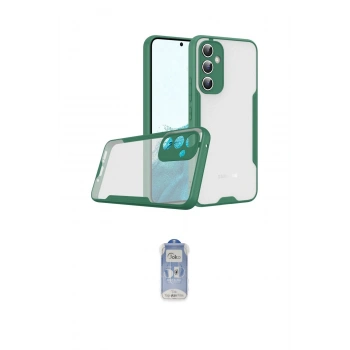 MARSİLYAN™- Galaxy A14 4G Kılıf Atlas Asil Serisi - Siyah Joko Magic 5D Cam