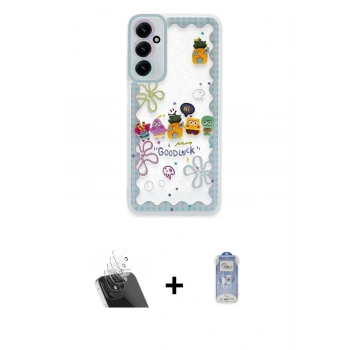 MARSİLYAN™- Galaxy A14 4G Kılıf Çekirdek Asil - Siyah Joko Magic 5D Cam + Kamera Lens Koruma Cam - SF