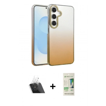 MARSİLYAN™- Galaxy A14 4G Kılıf Kıvılcım Minimal Özel Seri - Siyah 20D Premium Cam Ekran Koruyucu + Kamera Lens Koruma Cam - SF
