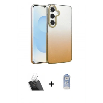 MARSİLYAN™- Galaxy A14 4G Kılıf Kıvılcım Minimal Özel Seri - Siyah Joko Magic 5D Cam + Kamera Lens Koruma Cam - SF